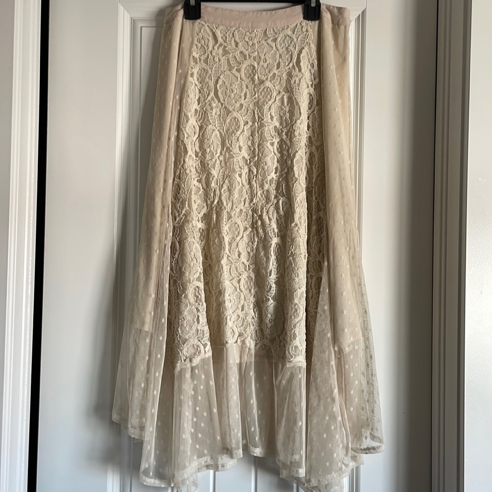 Flying Tomato Sheer Lace Skirt